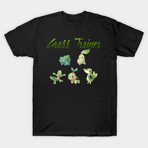 Grass Trainer Would Like to Battle! T-Shirt by UltraX7